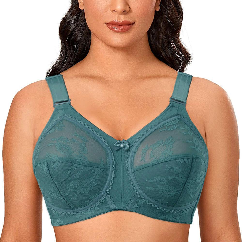Green Minimizer Bras for D Cup Boobs
