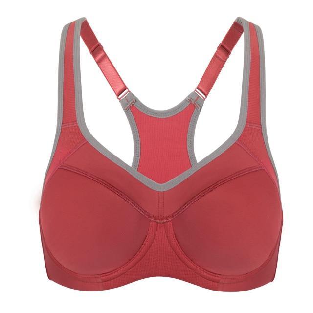 Underwire Supportive Plus Size High Impact Sports Bra