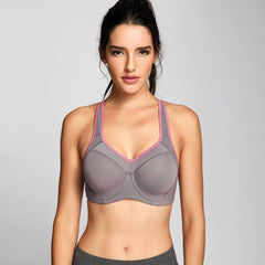 Underwire Supportive Plus Size High Impact Sports Bra