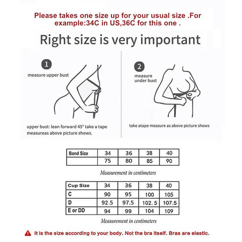 Underwire Side Support Lift Bra 34C-50E - Okay Trendy