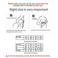 Underwire Side Support Lift Bra 34C-50E - Okay Trendy