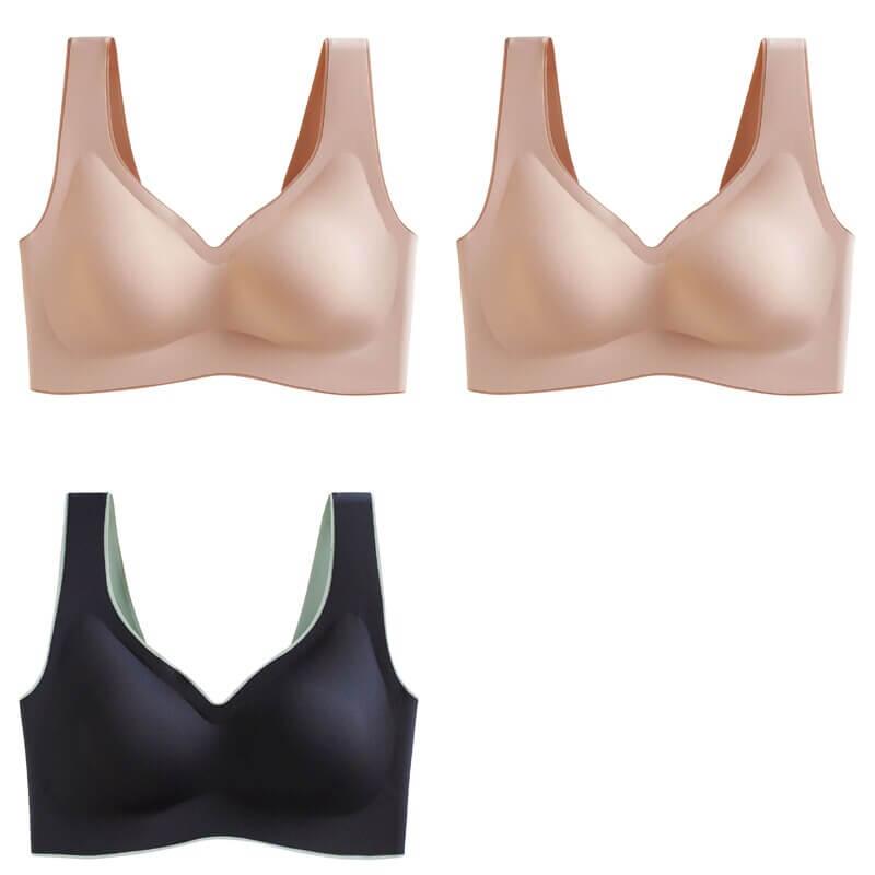 3 Pcs Latex No Wire Liftup Bra 32A-44D - Okay Trendy