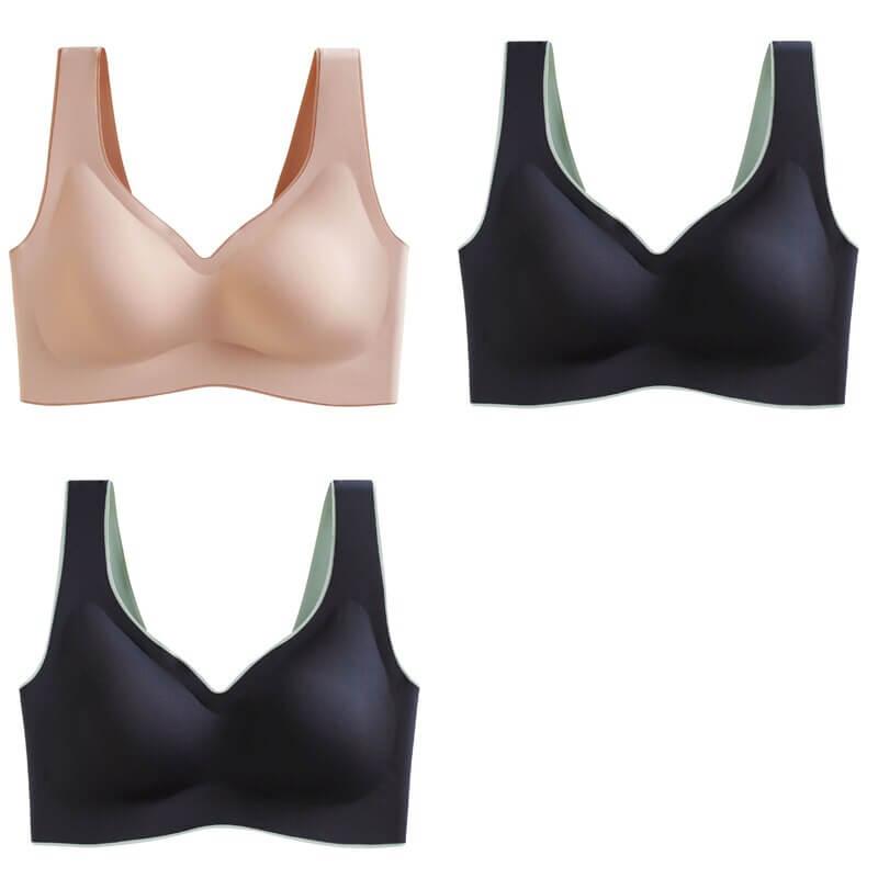 3 Pcs Latex No Wire Liftup Bra 32A-44D - Okay Trendy