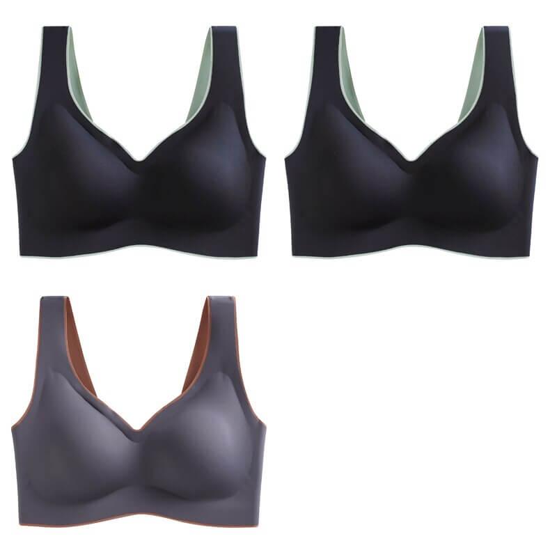 3 Pcs Latex No Wire Liftup Bra 32A-44D - Okay Trendy