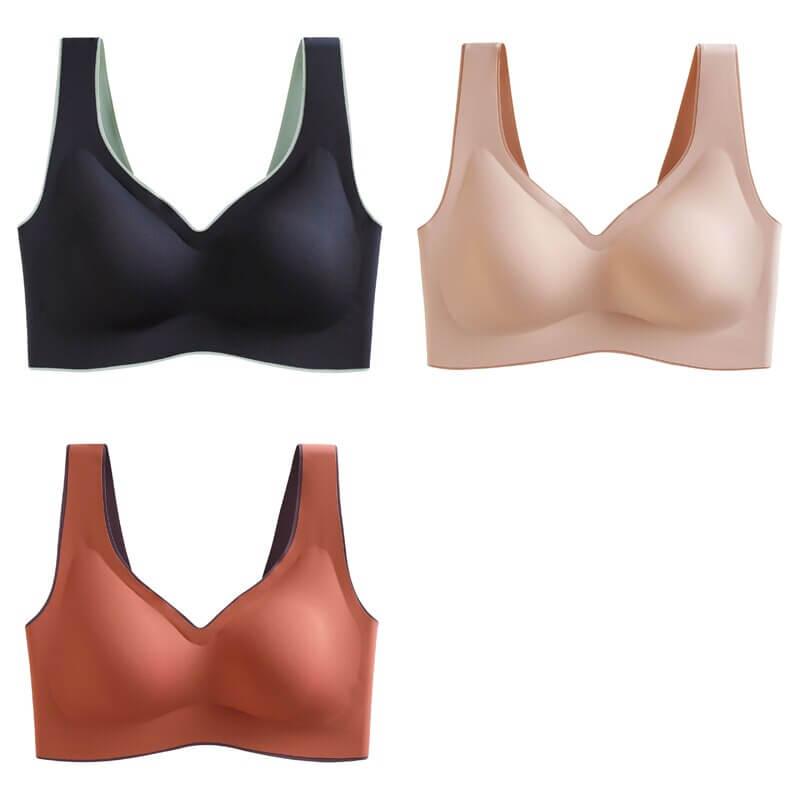 3 Pcs Latex No Wire Liftup Bra 32A-44D - Okay Trendy