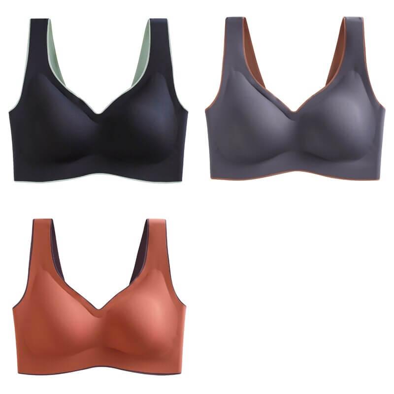 3 Pcs Latex No Wire Liftup Bra 32A-44D - Okay Trendy