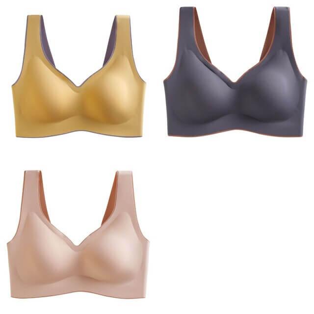 3 Pcs Latex No Wire Liftup Bra 32A-44D - Okay Trendy