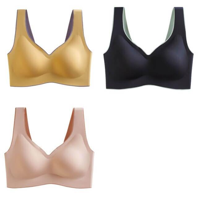 3 Pcs Latex No Wire Liftup Bra 32A-44D - Okay Trendy