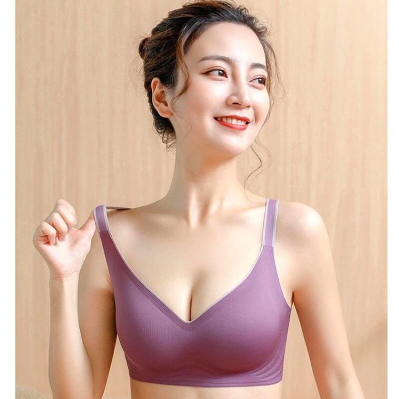 3D Latex Wireless Push Up Bra 32A-40D - Okay Trendy