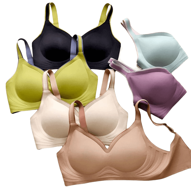 3D Latex Wireless Push Up Bra 32A-40D - Okay Trendy