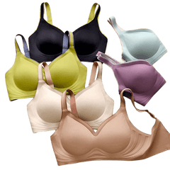 3D Latex Wireless Push Up Bra 32A-40D - Okay Trendy