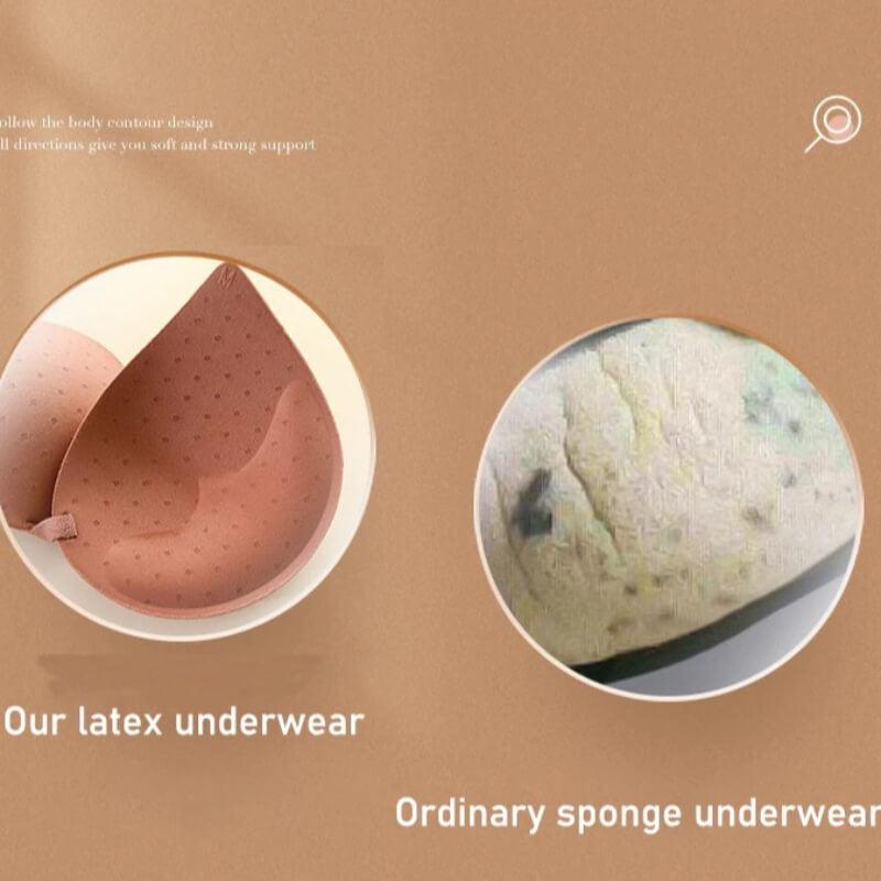 3D Latex Wireless Push Up Bra 32A-40D - Okay Trendy