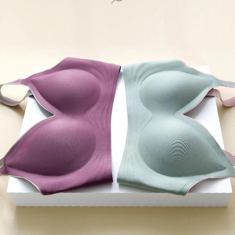 3D Latex Wireless Push Up Bra 32A-40D - Okay Trendy