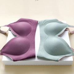 3D Latex Wireless Push Up Bra 32A-40D - Okay Trendy