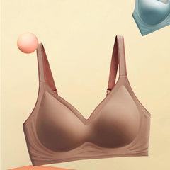 3D Latex Wireless Push Up Bra 32A-40D - Okay Trendy