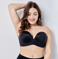 Invisible Strapless Bras Padded Plus Size - Okay Trendy