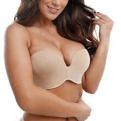 Invisible Strapless Bras Padded Plus Size - Okay Trendy