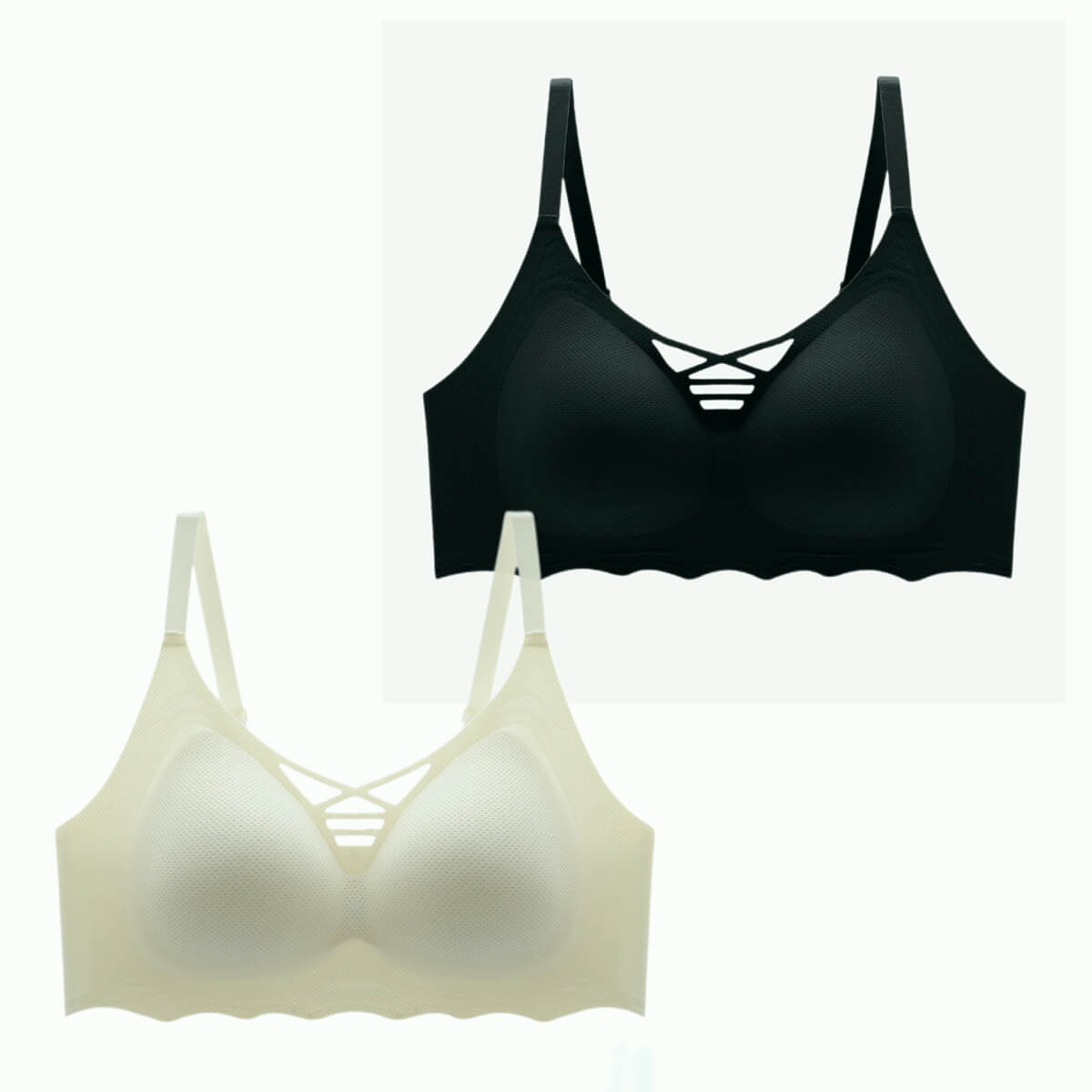 2Pack Push Up 3D Molded Cup Bra - Okay Trendy