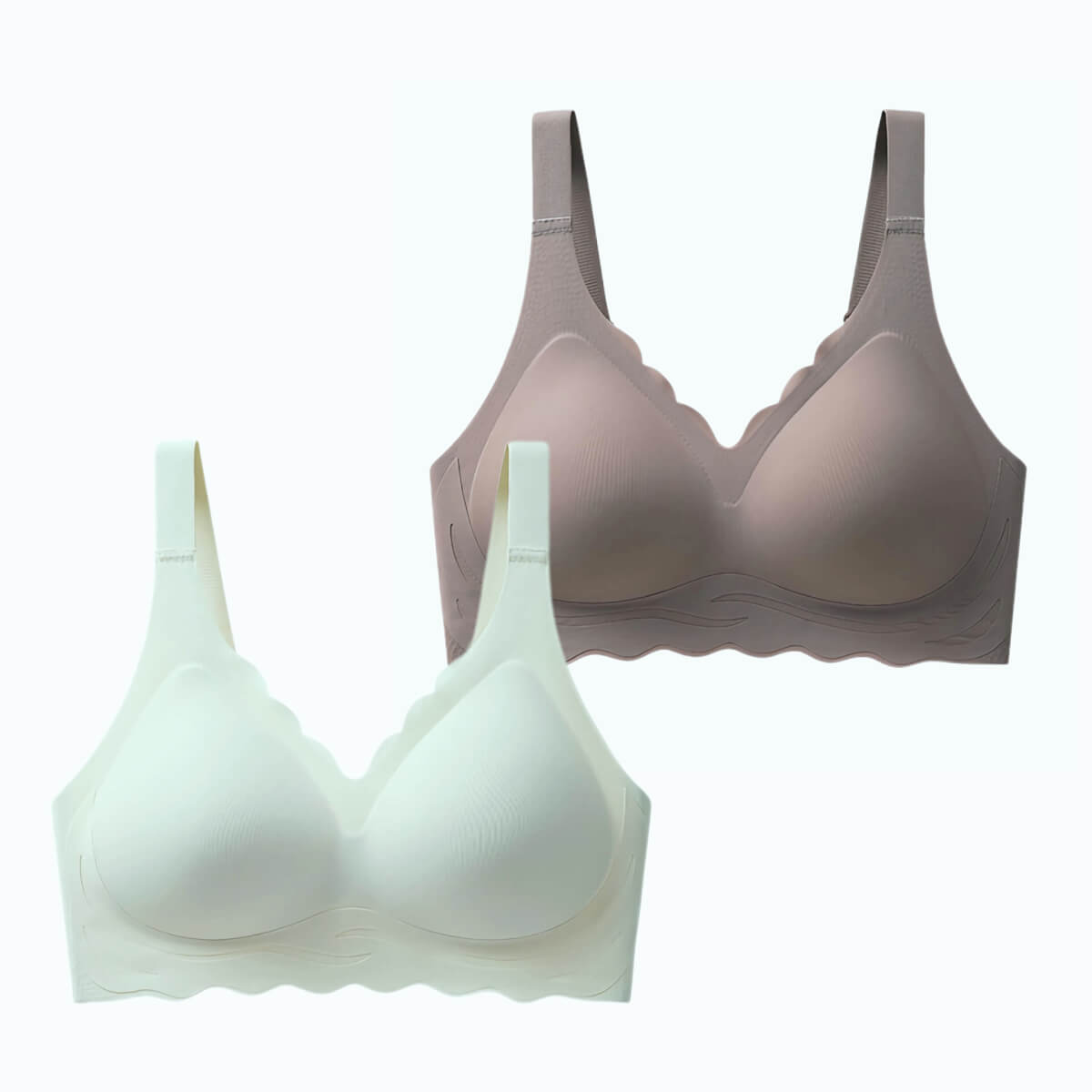 2 Pack Seamless Side and Back Support Bra