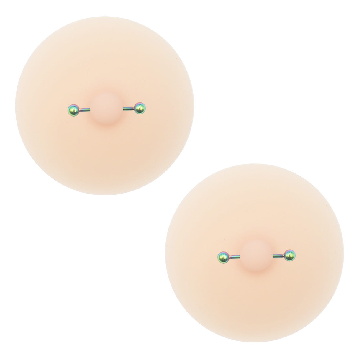 2 Pcs Silicone Nipple Cover with Piercing, Waterproof, Reusable Pasties