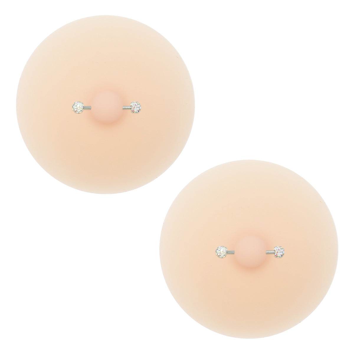 2 Pcs Silicone Nipple Cover with Piercing, Waterproof, Reusable Pasties