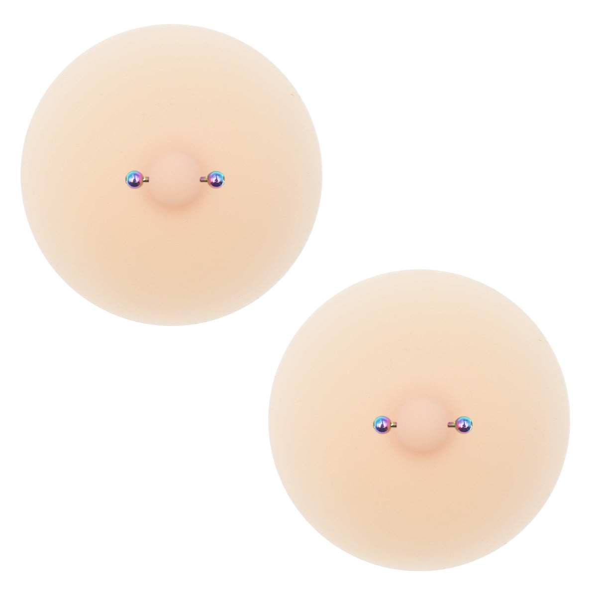 2 Pcs Silicone Nipple Cover with Piercing, Waterproof, Reusable Pasties