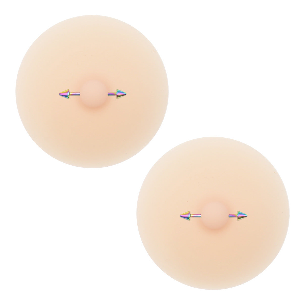 2 Pcs Silicone Nipple Cover with Piercing, Waterproof, Reusable Pasties