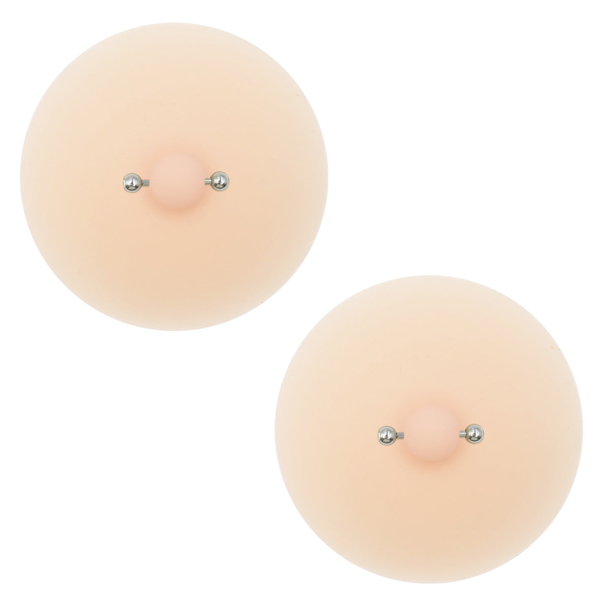 2 Pcs Silicone Nipple Cover with Piercing, Waterproof, Reusable Pasties