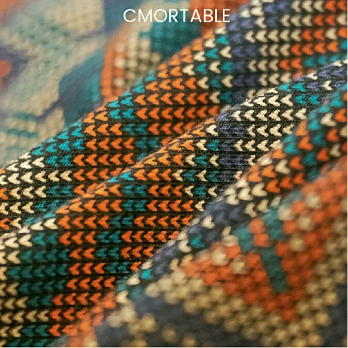 3-Pack Comfortable & Anti-Exposure Cotton Retro Ethnic Style Mid-Rise Boxer Shorts 35-75KG