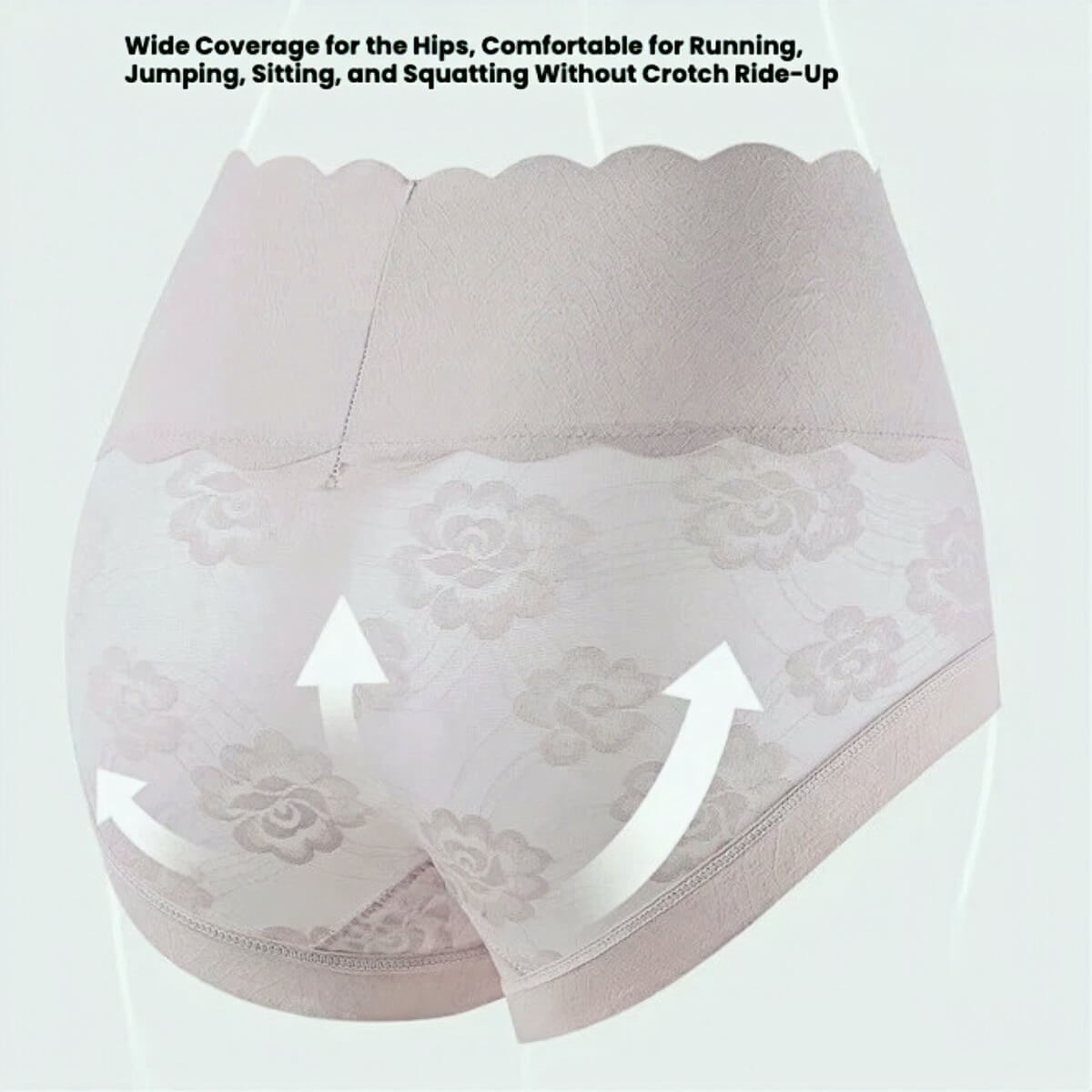 3-Pack High Waist Lace Briefs for Women
