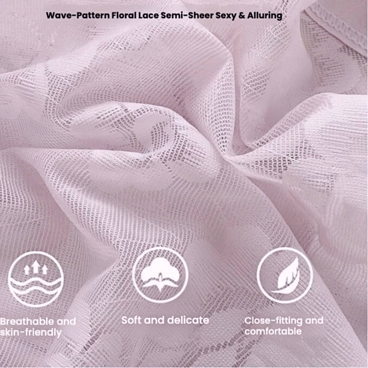 3-Pack High Waist Lace Briefs for Women