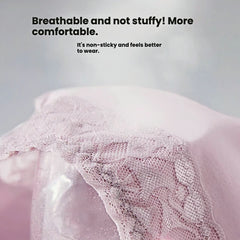 3-Pack Lace & Cotton Mid-High Waist Brief Underwear 40-80KG