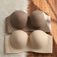 Anti-Sagging Strapless Bra for C D Cup - Ultra-Thin Non-Slip Seamless Bandeau, High Support Invisible Wrap Underwear