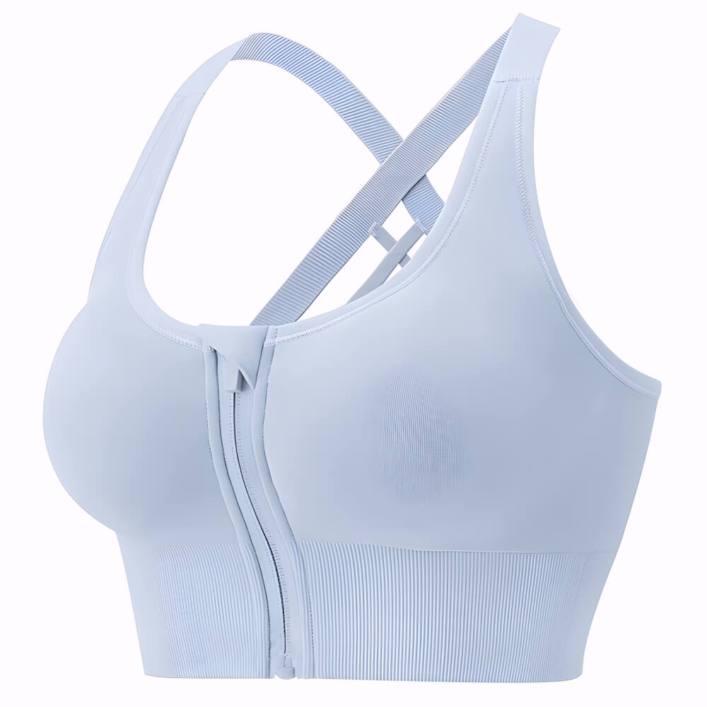 Anti-shock Padded Push Up Front Clasp Sports Bra