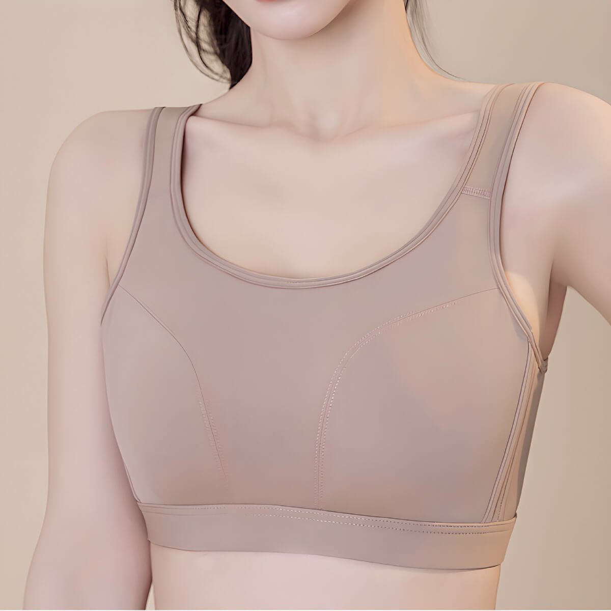 Big breasts Shockproof Seamless Minimizer Sports Bra