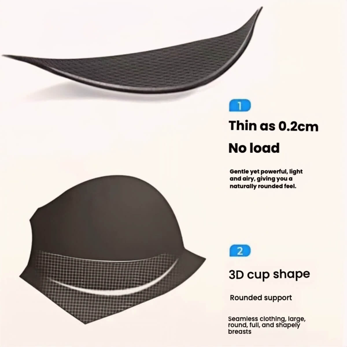 Black Seamless Halterneck Strapless Bra, Anti-Sagging Non-Slip Plus Size B-I Cup Bandeau for Formal Dress