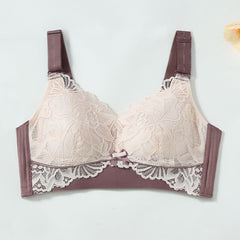 Comfort Lace Silk Bra for B C D E Breast