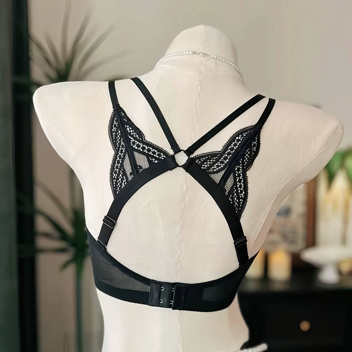 Convertible Plus Size Minimizer B-F Lace Ultra-Thin Bra, Soft Underwire Backless Brassiere