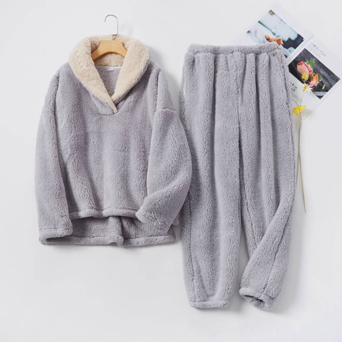 Cozy & Warm Long Sleeves Plus Size Loungewear Sets for Women