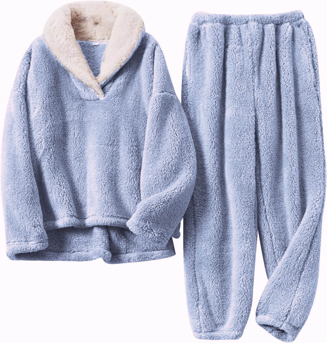 Cozy & Warm Long Sleeves Plus Size Loungewear Sets for Women