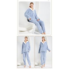 Cozy & Warm Long Sleeves Plus Size Loungewear Sets for Women