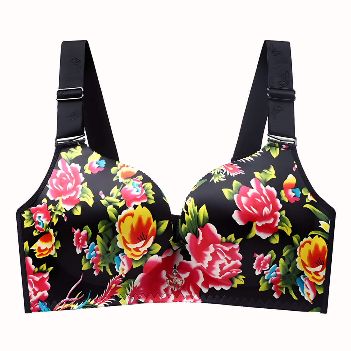 Fashion Flower Bra C D E Cups