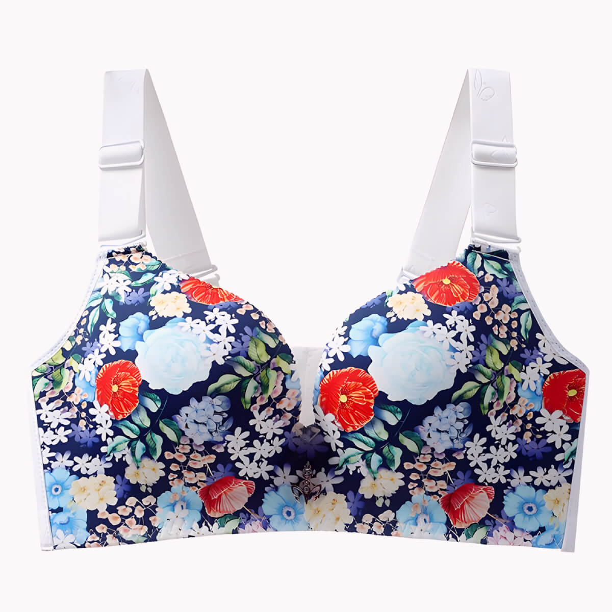 Fashion Flower Bra C D E Cups