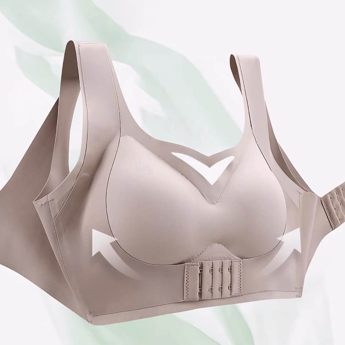Strapless Bras for Women Front Buckle Lift Bra Minimizer Push Up