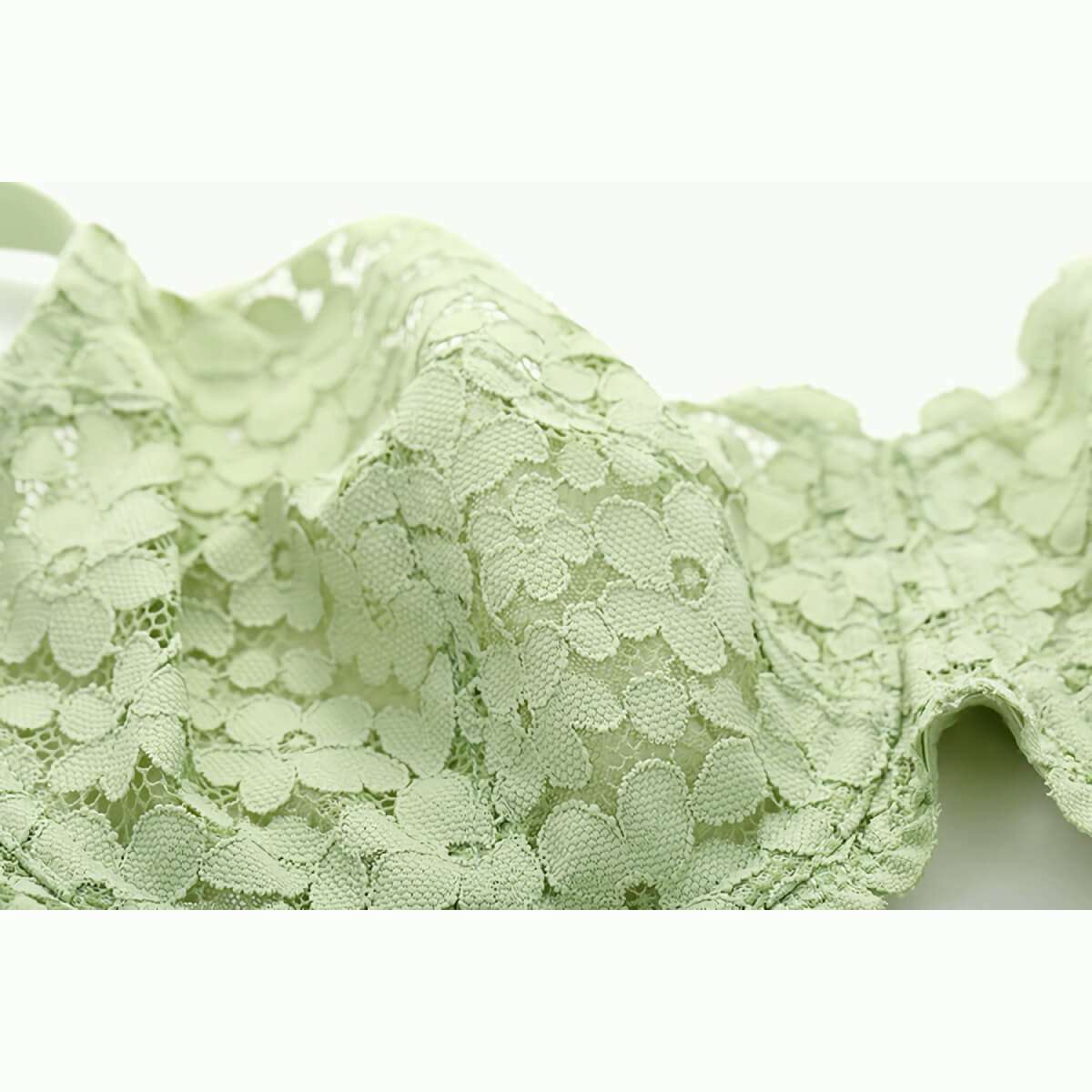 Green Floral Minimizer Underwire Lace Bra – Okay Trendy