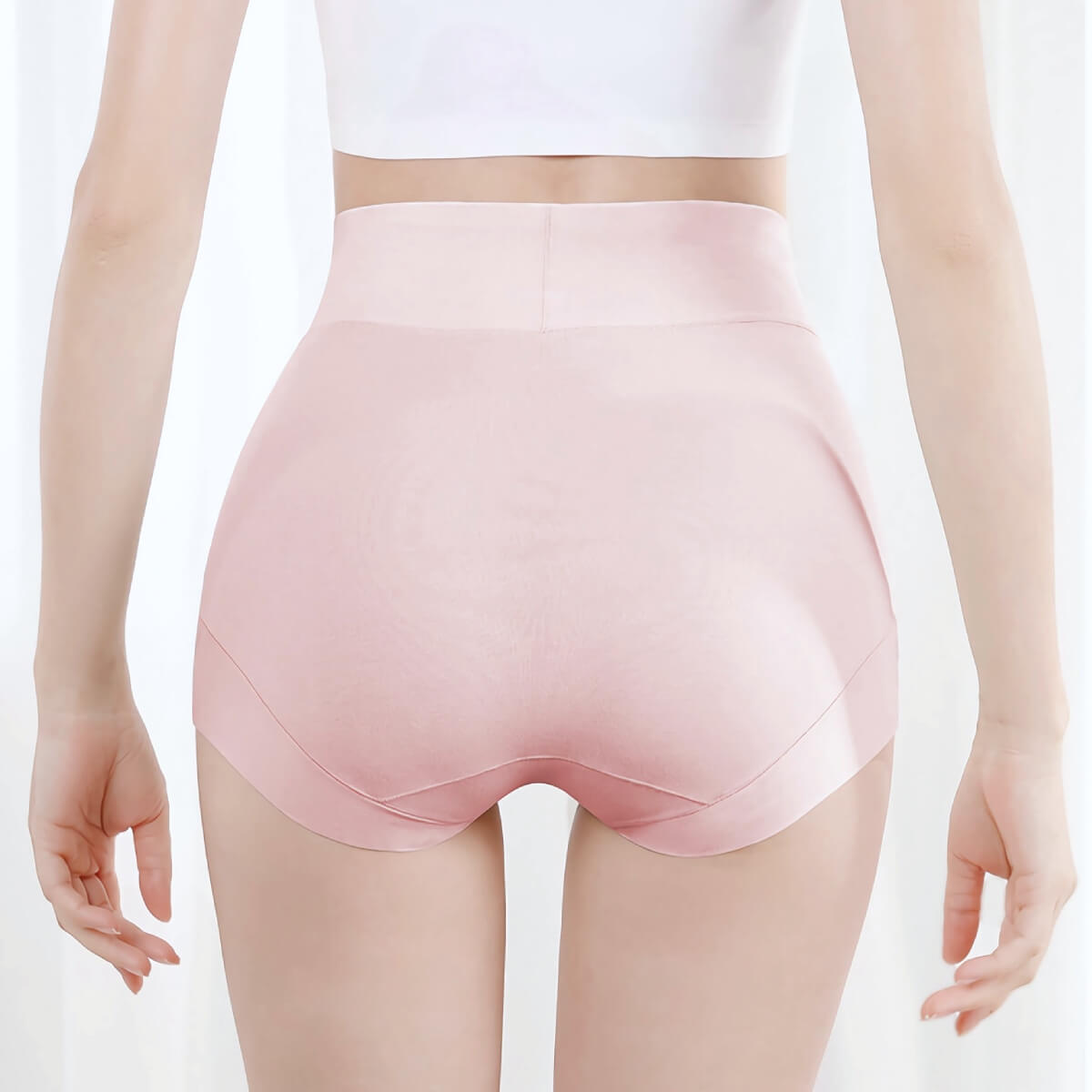 High-waisted Cotton Antibacterial women's Plus Size Panties