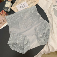 Luxurious Tummy-control Floral Lace Brief Panties
