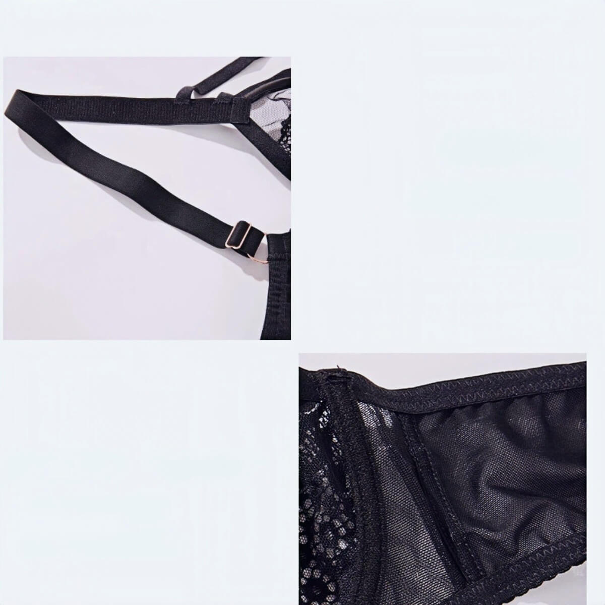 Plus Size Full Cup Underwire Bra – Breathable 3D-Cut Lace Bra (D-J Cups)