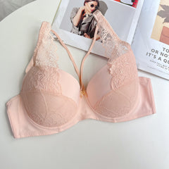 Plus Size Lace Support Bra - Thin Cup, Lift & Smoothing Fit