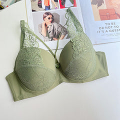Plus Size Lace Support Bra - Thin Cup, Lift & Smoothing Fit